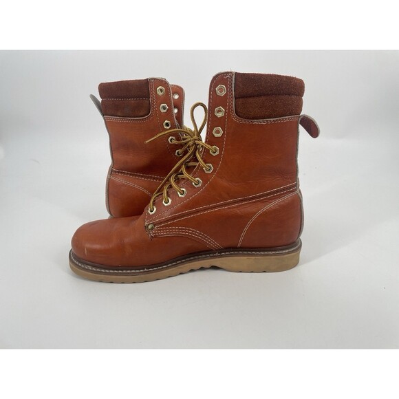 Vintage Dunham Work Boots Korea 6016 Leather Men’s Construction Workman 8.5 EE - Picture 5 of 16